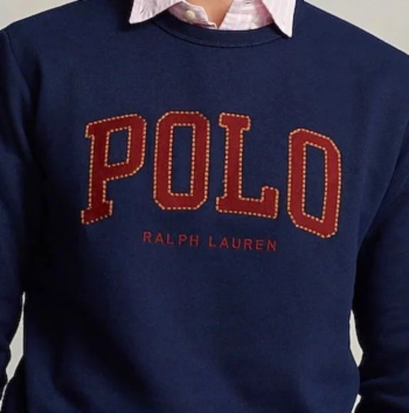 Polo by Ralph Lauren Men's Blue Crewneck Sweatshirt - Picture 3 of 7